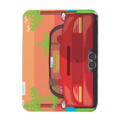 80er Arcade Sportwagen Magnet (Vertikal)