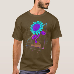 80er Art Hippie Blume Aesthrie Vaporwave S T-Shirt