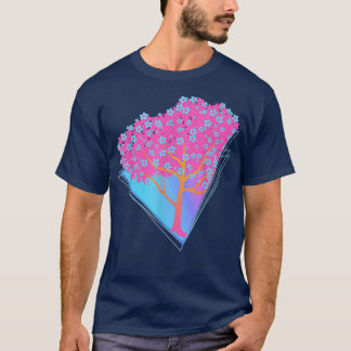 80er Art Japanisch Sakura Blume Vaporwave Cherry B T-Shirt