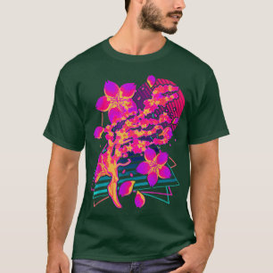 80er Art Sakura Blume Japan Retro Vaporwave Cherry T-Shirt
