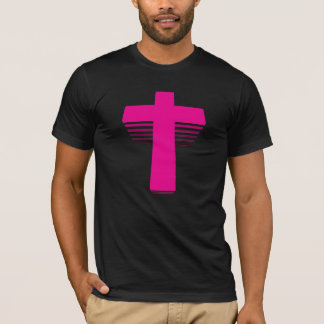 80er Art Techno Kreuz T-Shirt