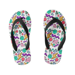 80er Ästhetik Vintage Retro Kinderbadesandalen