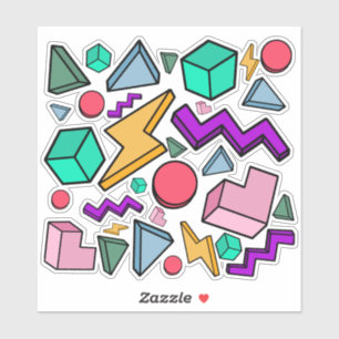 80er Ästhetische Vintag Retro Aufkleber