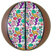 80er Ästhetische Vintag Retro Basketball (Vertikal)