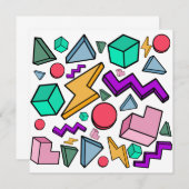 80er Ästhetische Vintag Retro Dankeskarte (Vorne/Hinten)