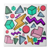 80er Ästhetische Vintag Retro Fliese (Vorderseite)