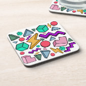 80er Ästhetische Vintag Retro Getränkeuntersetzer (Linke Seite)