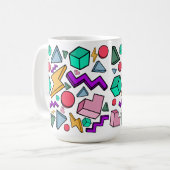 80er Ästhetische Vintag Retro Kaffeetasse (Vorderseite Links)