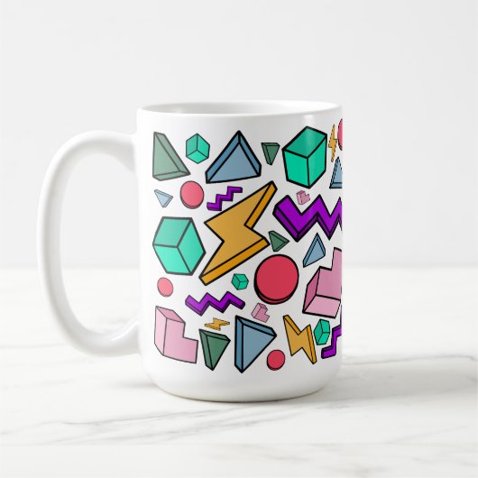 80er Ästhetische Vintag Retro Kaffeetasse (Links)