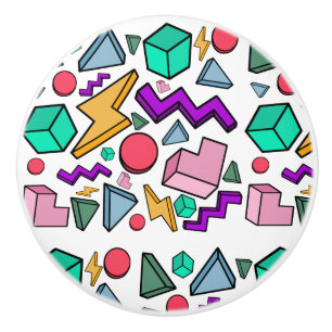 80er Ästhetische Vintag Retro Keramikknauf