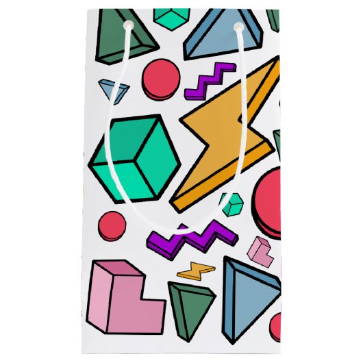 80er Ästhetische Vintag Retro Kleine Geschenktüte (Vorderseite)