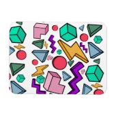 80er Ästhetische Vintag Retro Magnet (Horizontal)