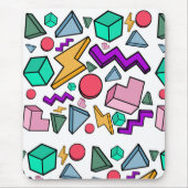 80er Ästhetische Vintag Retro Mousepad (Vorne)