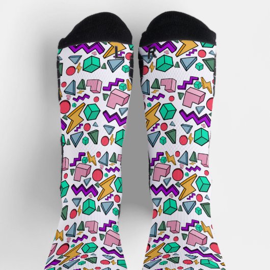 80er Ästhetische Vintag Retro Socken (Oben)