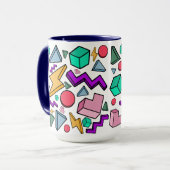80er Ästhetische Vintag Retro Tasse (Vorderseite Links)