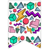 80er Ästhetische Vintag Retro Wimpelkette (Dritte Fahne)