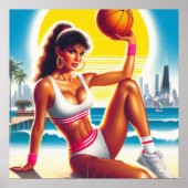 80er Athletic Girl Poster (Vorne)
