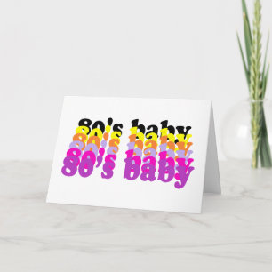 80er Baby Retro Groovy Design Stolz auf 80er Gen X Karte