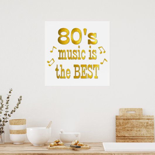 80er Best Poster (Küche)
