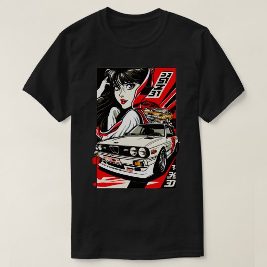 80er BMW M3style T-Shirt (Design vorne)