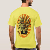 80er Boom Box Orange T-Shirt (Rückseite)