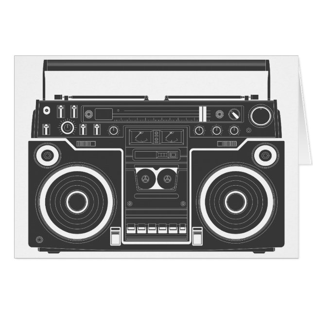 80er Boombox (Vorderseite (Horizontal))