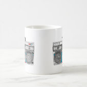 80er boombox Illustration Kaffeetasse (Mittel)