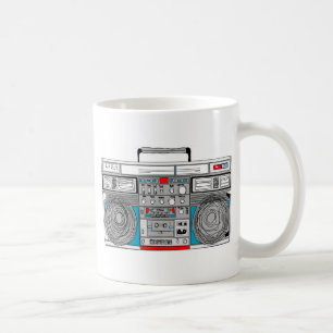 80er boombox Illustration Kaffeetasse