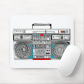 80er boombox Illustration Mousepad (Mit Mouse)