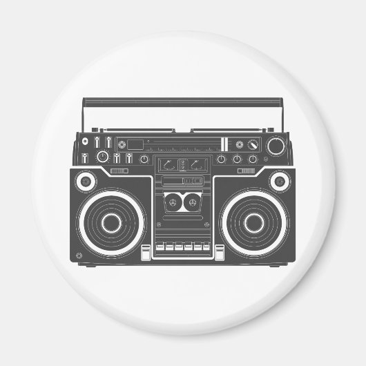 80er Boombox Magnet (Vorne)