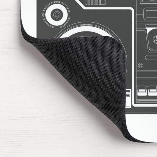 80er Boombox Mousepad (Ecke)