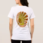 80er BoomBox - Orange - Maßgeschneidert Tri-Blend Shirt (Rückseite)