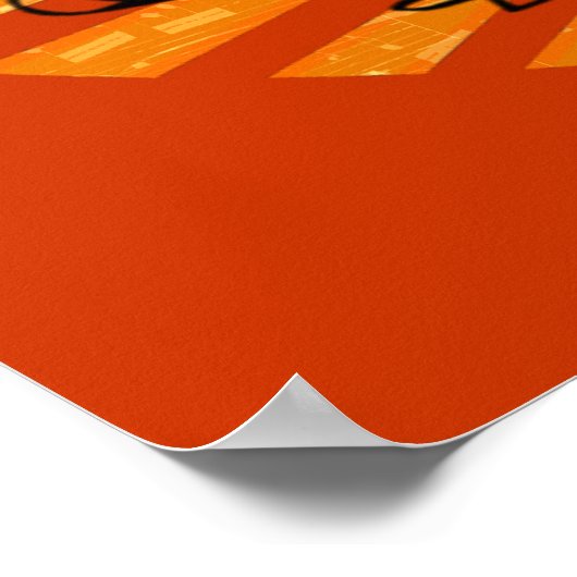 80er BoomBox Poster (Ecke)