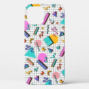 80er Bright Checkered: Vintag Geometrisch. Case-Mate iPhone Hülle