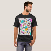 80er Bright Checkered: Vintag Geometrisch. T-Shirt (Vorne ganz)