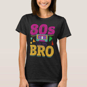80er Bro Retro Cassette 1980er Kostüm Party Vintag T-Shirt