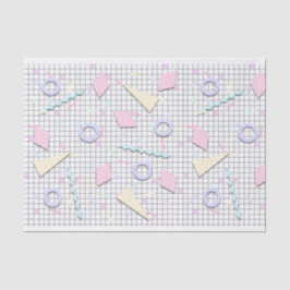 80er Candy Pastel Geo Druckfachpapier Seidenpapier