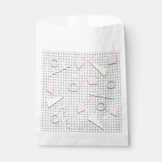 80er Candy Pastel Geo Print Favor Bags Geschenktütchen (Vorderseite)