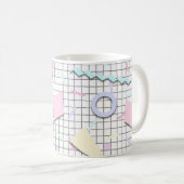 80er Candy Pastel Geo Print Tasse (VorderseiteRechts)