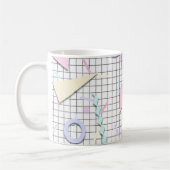 80er Candy Pastel Geo Print Tasse (Links)