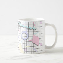 80er Candy Pastel Geo Print Tasse