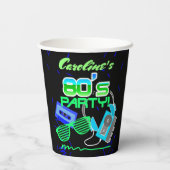 80er Cassette Tape Party Paper Cup Pappbecher (Rückseite)