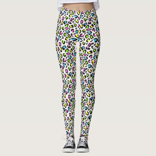 80er Cheetah Print Leggings (Vorderseite)