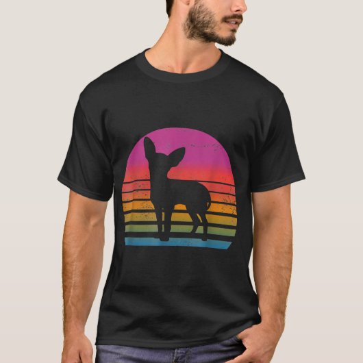 80er Chihuahua Chihuahua Lover T-Shirt (Vorderseite)