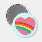 80er Chunky Rainbow Heart Magnet (Vorderseite/Rückseite)