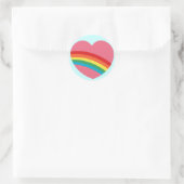 80er Chunky Rainbow Heart Stickers (Tasche)
