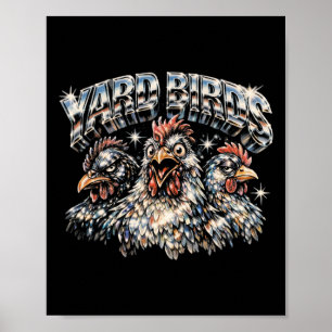 80er Ckyard Chicken Lover Heavy-metal Rock Musik V Poster