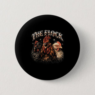80er Ckyard Hühnerliebhaber Heavy-Metal Rockmusik Button