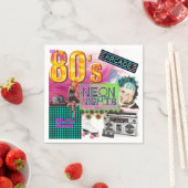 80er Collage Cocktail Napkin Serviette (Beispiel)