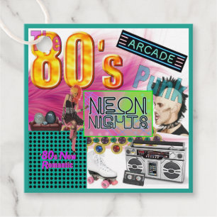 80er Collage Geschenkanhänger